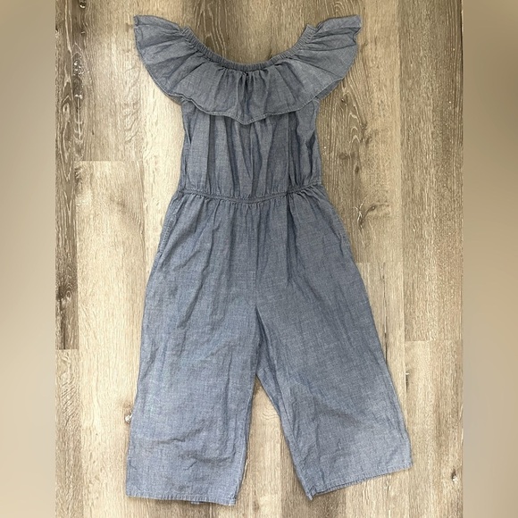 Vero Moda Off Shoulder Chambray Jumpsuit Size Medium - Picture 5 of 14